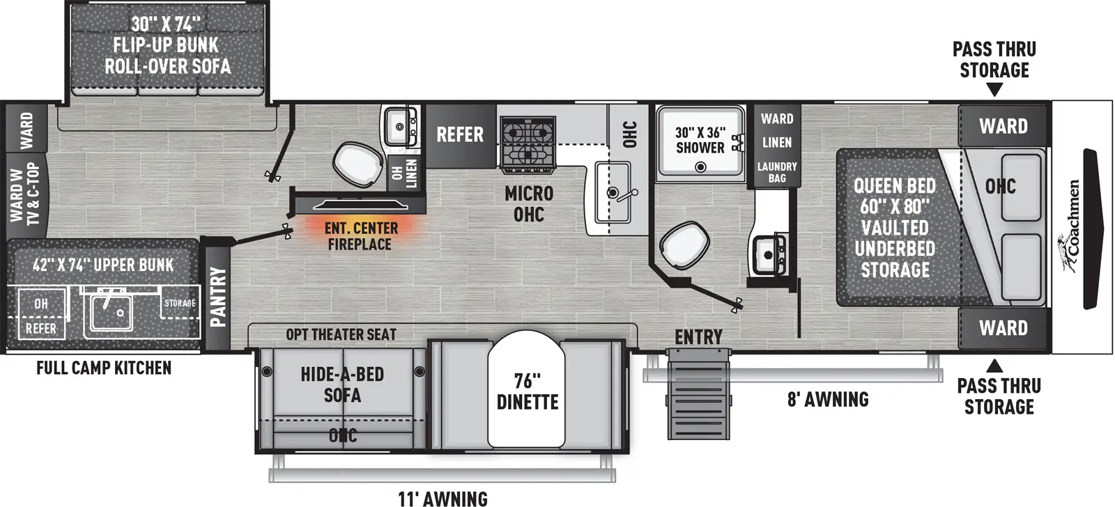 Freedom Express Liberty Edition 326BHDSLE Floorplan